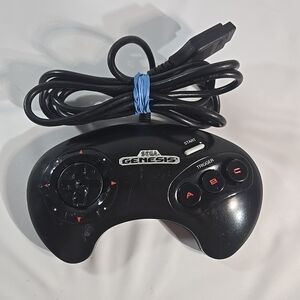 Sega Genesis Black 3 Button Controller